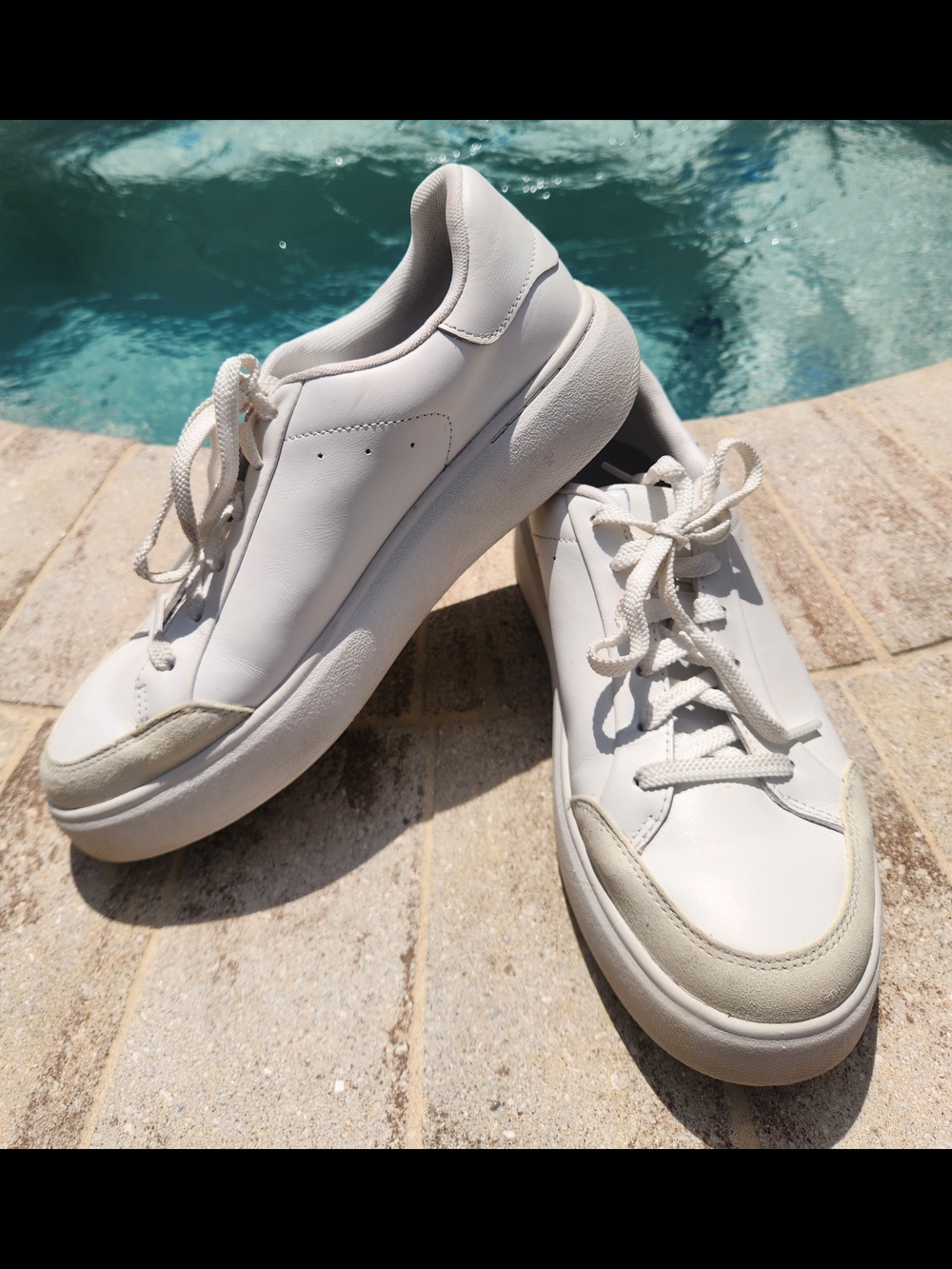 FitFlop RTG Leather White Platform Sneakers Anatomicush Comfort Women's 8.5